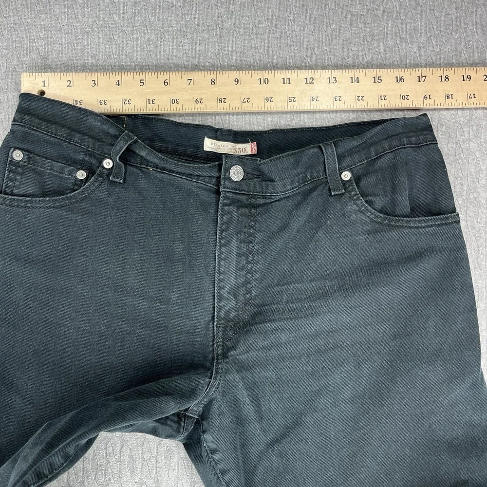 Levis 550 Relax Bootcut high rise Black Jeans Women 16M‎ Fits (34X31) dark wash